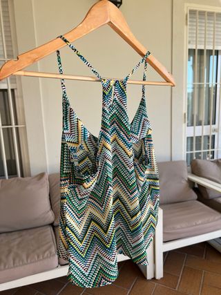 Blusa con estampado zig-zag
