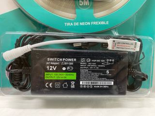 Tira LED SANDA SD6222 RGB 5m 12V, remoto