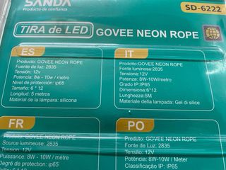 Tira LED SANDA SD6222 RGB 5m 12V, remoto