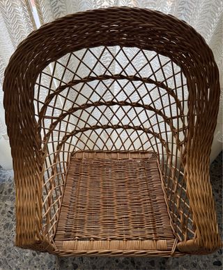 Sillón de mimbre para adultos