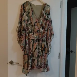 Vestido estampado floral talla única