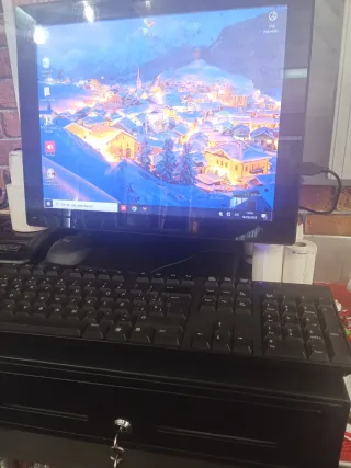 TPV Completa con Cajón, Teclado, Ratón e Impresora