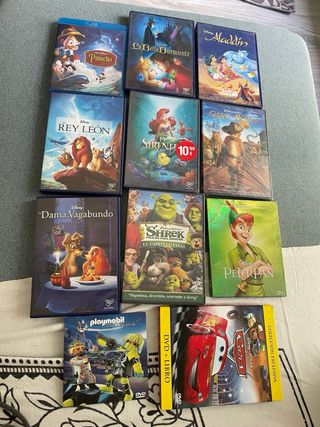 Lote 10 Películas Disney DVD/Blu-ray