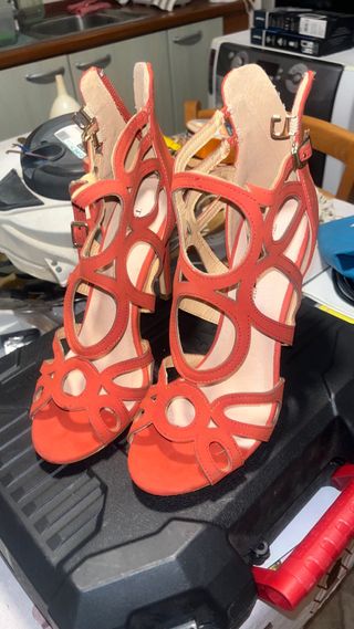 Sandali eleganti Tata corallo Tg 39