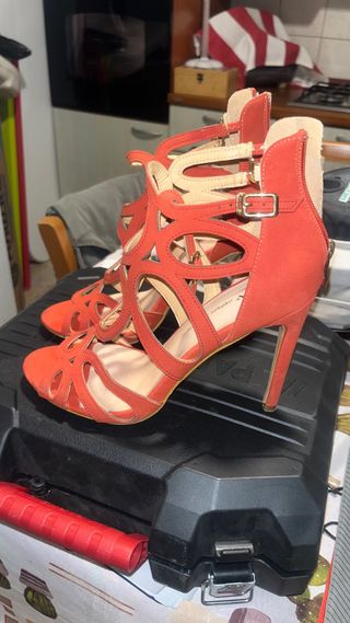 Sandali eleganti Tata corallo Tg 39