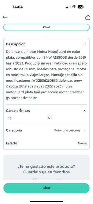 Defensas Motor BMW