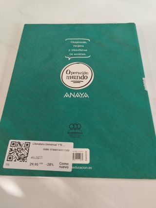 Literatura Universal 1ºBach - 978841431103