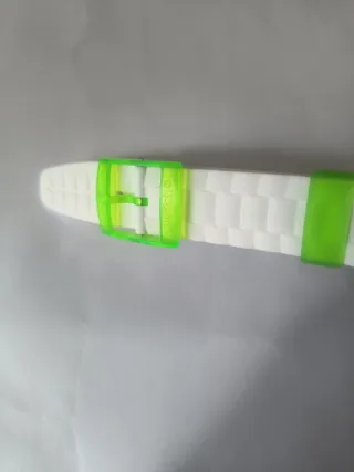 Correa Swatch Scuba 200 Verde y Blanca 21 mm.
