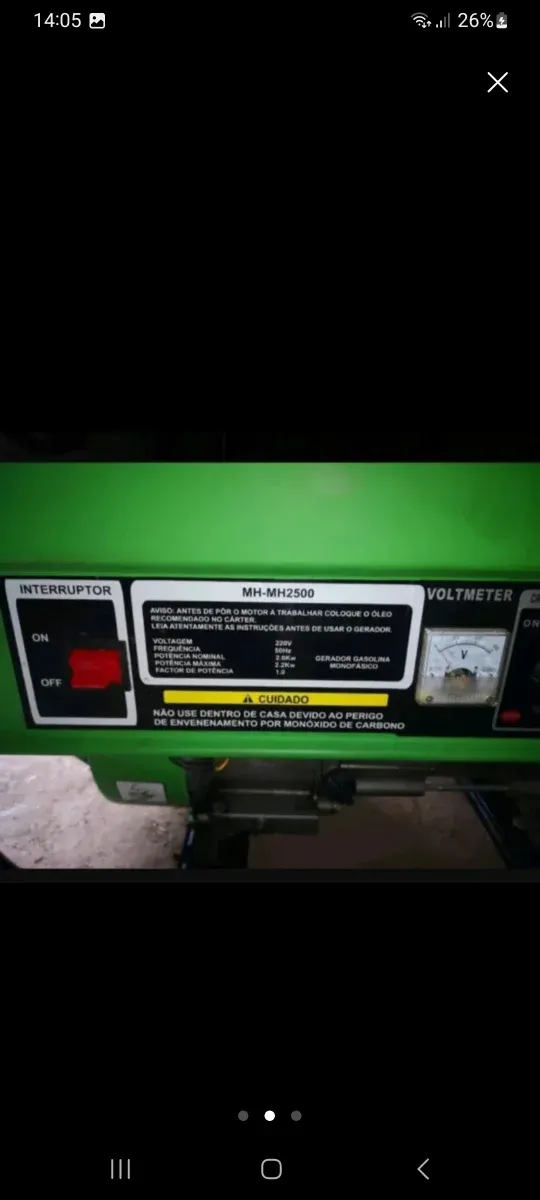 Grupo electrógeno como nuevo apenas sin uso