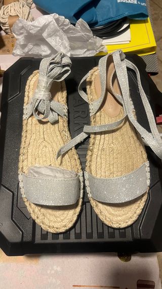 Sandali Espadrillas con lacci
