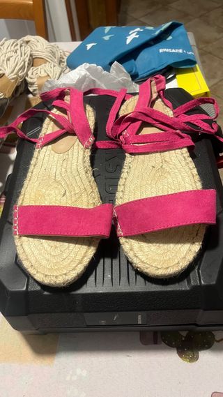 Sandali Espadrillas con lacci