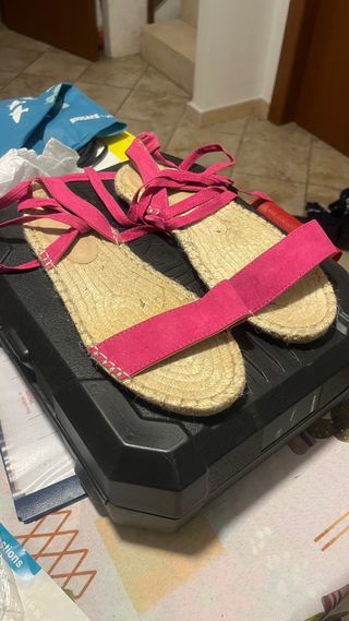 Sandali Espadrillas con lacci