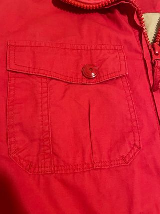 Chaqueta Seaport Casual Algodón Roja Talla M