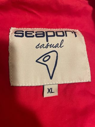 Chaqueta Seaport Casual Algodón Roja Talla M