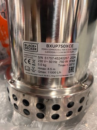 Bomba Sumergible BLACK+DECKER BXUP750XCE