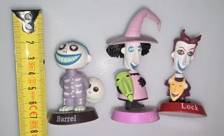 Figuras Lock, Shock y Barrel Pesadilla antes de Na