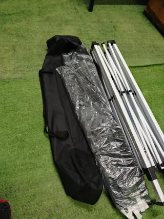 Tenda da giardino 2x2m pieghevole, gazebo grigio