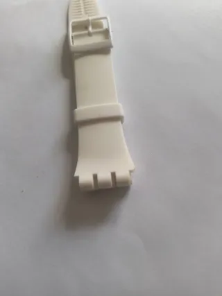 Correa Swatch 19 mm Blanca para varios modelos.