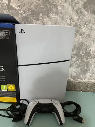 PS5 Slim Blanca con Mando