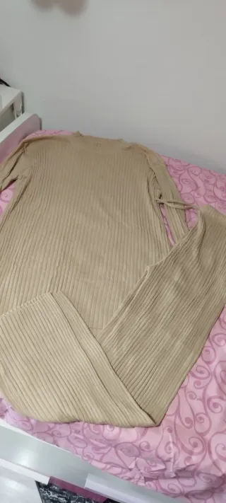 Conjunto fino 2 piezas beige