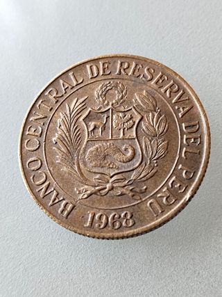 Moneda 1 Sol de Oro Perú 1968