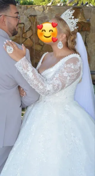 Vestido de novia gitana velo, complementos,abanico