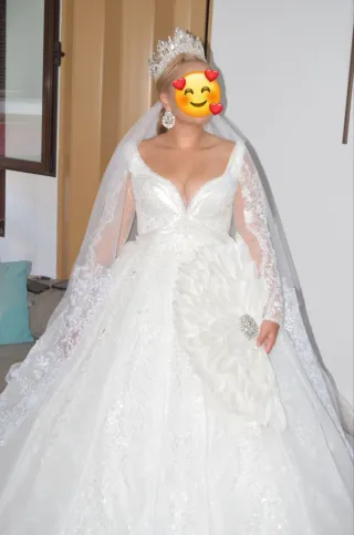 Vestido de novia gitana velo, complementos,abanico
