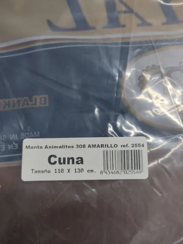 1 Manta bebé infantil animales granja