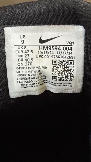 Zapatillas Nike Run Defy Negras y Blancas