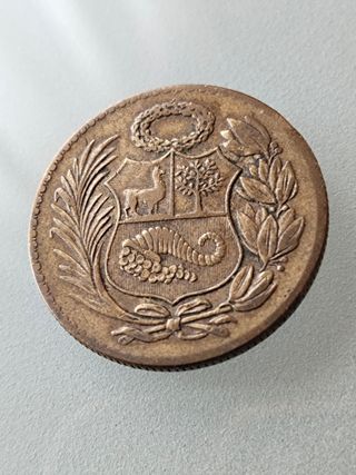 1/2 Sol Perú 1946 Moneda Antigua