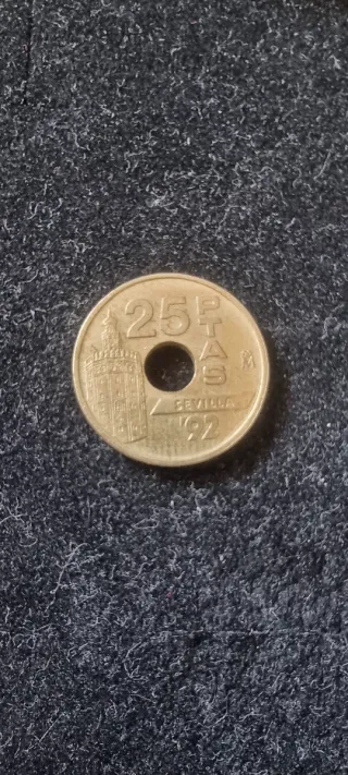 Moneda 25 Pesetas expo Sevilla 92