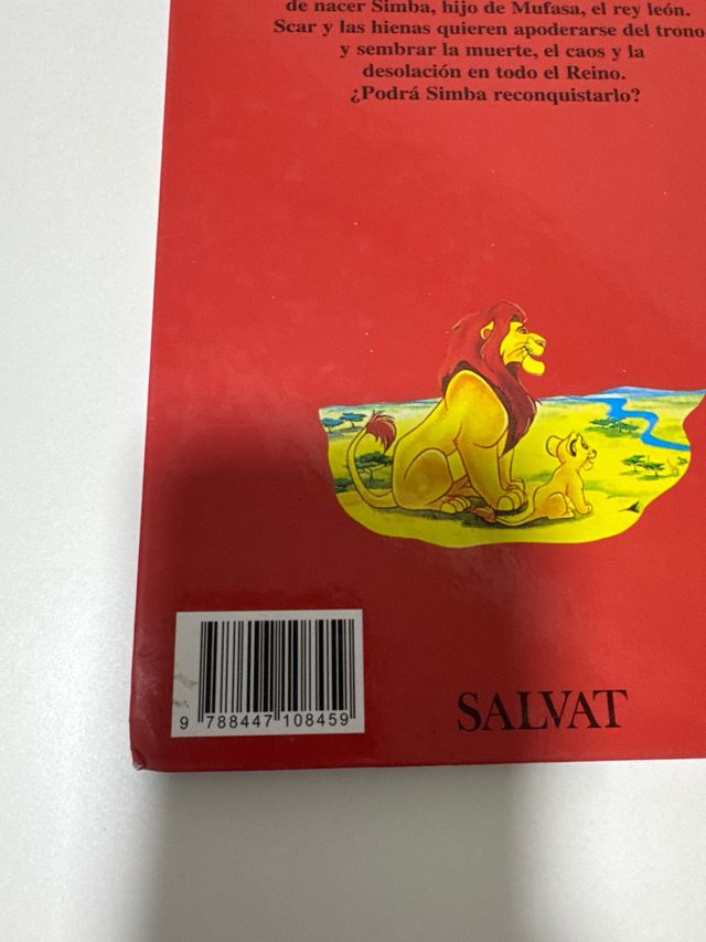 Libro El Rey León Salvat Disney Club del Libro