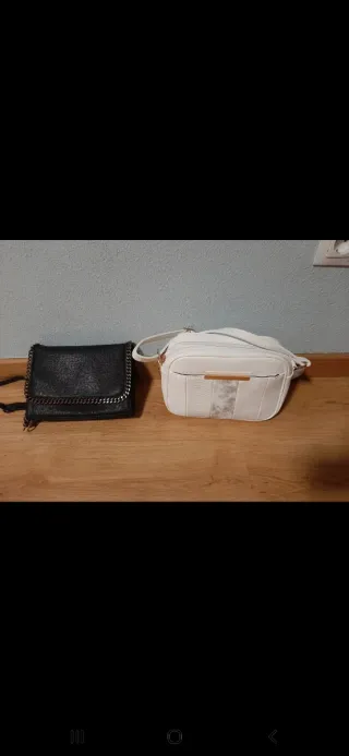 2 Bolsos de Mujer Negro y Blanco