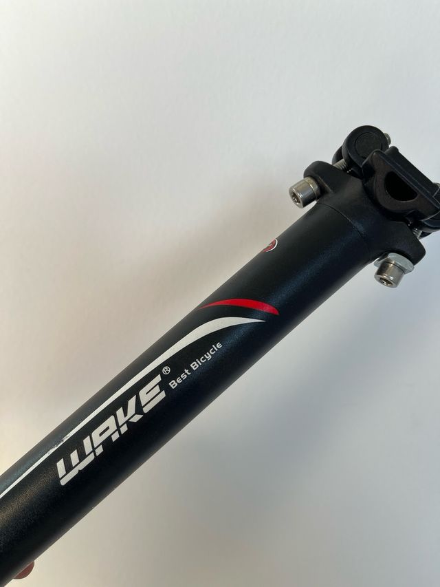 Tija de sillín de bicicleta.