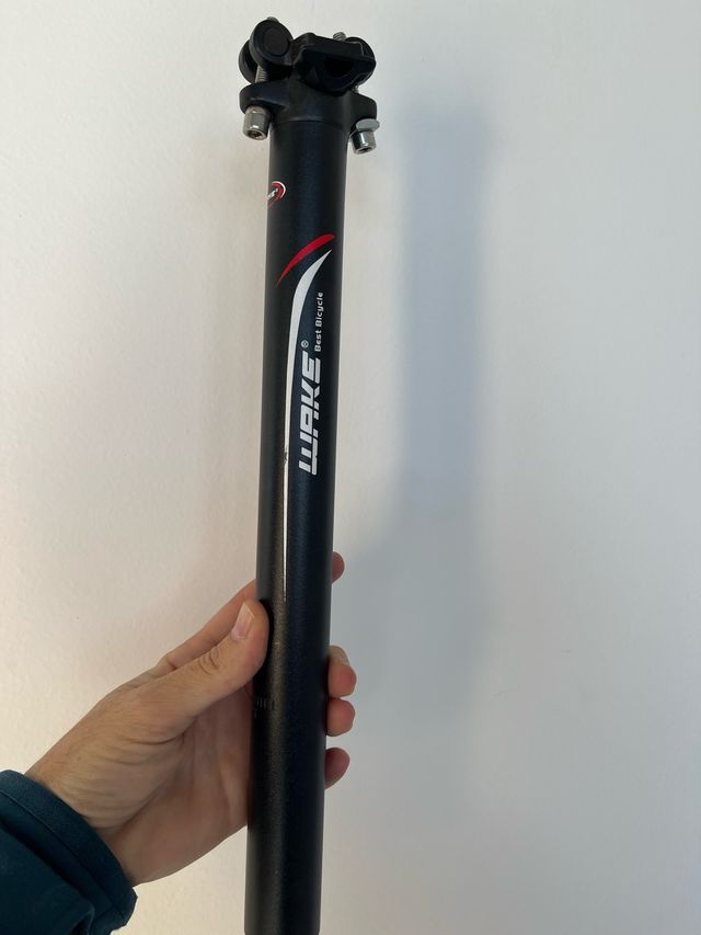 Tija de sillín de bicicleta.