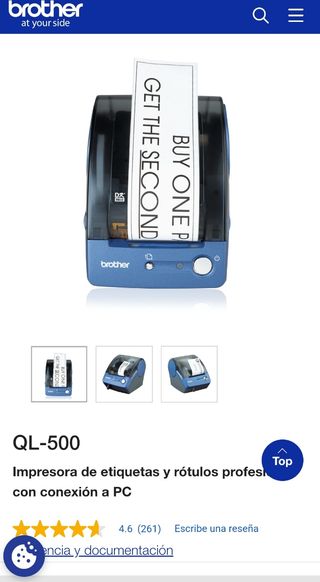 Impresora de etiquetas profesional Brother QL-500