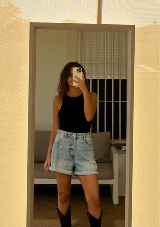 Shorts Vaqueros Vintage Desgastados