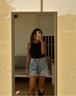 Shorts Vaqueros Vintage Desgastados