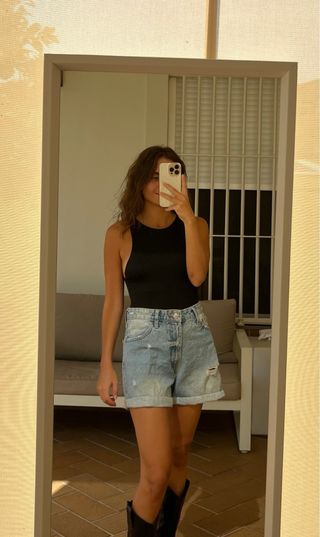 Shorts Vaqueros Vintage Desgastados