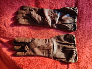 long vintage biker gloves
