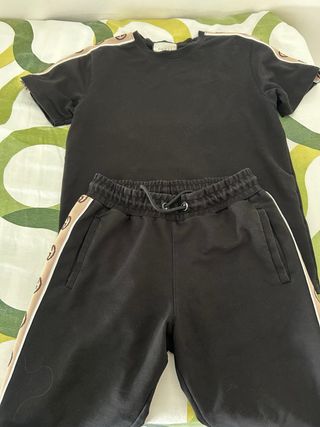 Chándal Gucci Talla S Negro y Beige