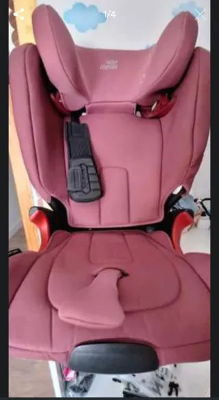 Silla de auto Britax Römer color rosa