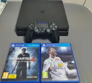 Consola PS4 Slim 1TB + 2 Juegos