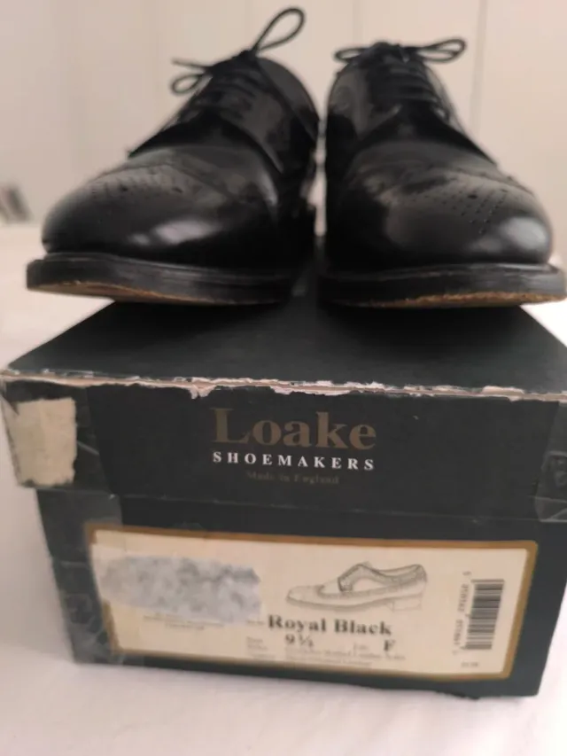 Zapatos Loake Royal Black Brogue Talla 44