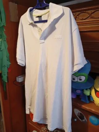 Camiseta Polo Hugo Boss Blanca XXL