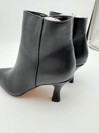Botines Botas de Punta Zapatos Mujer con Tacón, 37
