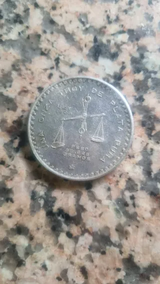 Moneda Plata Pura México 1970 Onza
