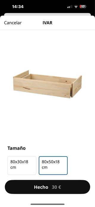2 cassettiere IVAR Ikea in legno bianco