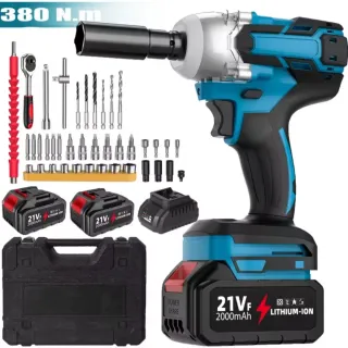 Llave de Impacto 2 Baterías y Maletín