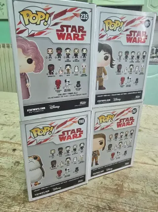 Funko Pop Star Wars 4 pezzi Porg Paige Rose Holdo